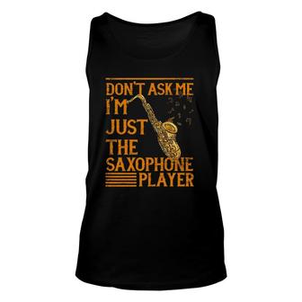 Jazz Music Player Marching Band Musician Saxophone Unisex Tank Top | Mazezy