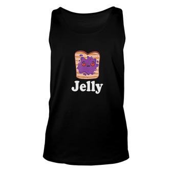 Jelly Peanut Butter Valentine Him Her Matching Couple Unisex Tank Top - Thegiftio UK