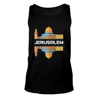 Jerusalem Proud Country Israeli Pride Israel Unisex Tank Top | Mazezy