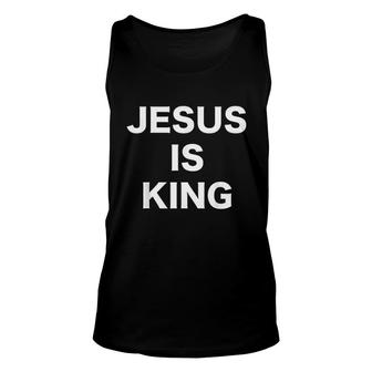 Jesus Is King Unisex Tank Top | Mazezy