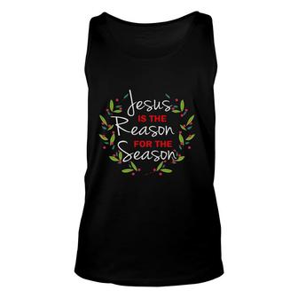Jesus Is The Reason For The Season Circle Unisex Tank Top - Thegiftio
