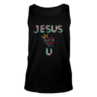 Jesus Loves U Unisex Tank Top | Mazezy UK