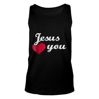 Jesus Loves You Unisex Tank Top | Mazezy