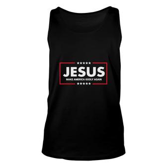 Jesus Make America Godly Again Unisex Tank Top - Thegiftio UK