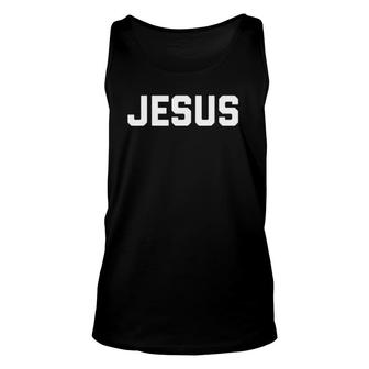 Jesus Red And White Jesus Christ Tee Gift Unisex Tank Top | Mazezy