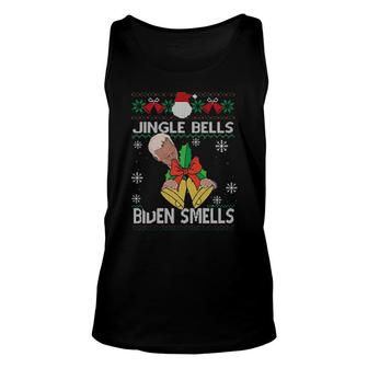 Jingle Bells Biden Smells Ugly Christmas Sweat Unisex Tank Top | Mazezy