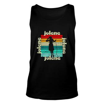 Jolene Retro Vintage Name Singer Song Fun Lyric Gift Unisex Tank Top - Thegiftio