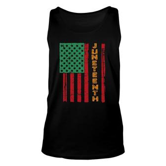 Juneteenth American Flag Retro Vintage Unisex Tank Top | Mazezy