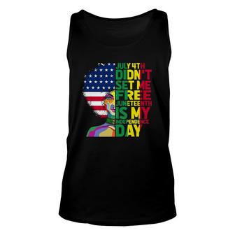 Juneteenth Dashiki American Flag Black Women Independence Unisex Tank Top | Mazezy