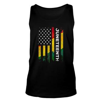 Juneteenth Freedom Day American Flag Black Pride Unisex Tank Top | Mazezy