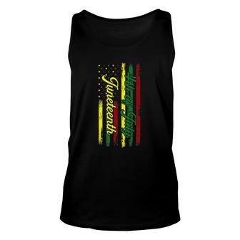 Juneteenth Not 4Th July Black Women Independence Day Unisex Tank Top | Mazezy AU
