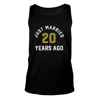 Just Married 20 Years Ago Husband And Wife Unisex Tank Top | Mazezy