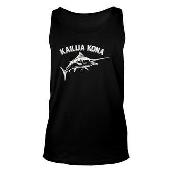 Kailua Kona, Hawaii Marlin Fishing Product Unisex Tank Top | Mazezy
