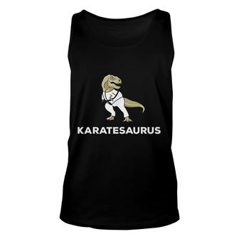 Karate T Rex Karatesaurus Funny Unisex Tank Top | Mazezy