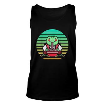 Kawaii Cute Anime Frog Otaku Japanese Ramen Noodles Unisex Tank Top - Thegiftio