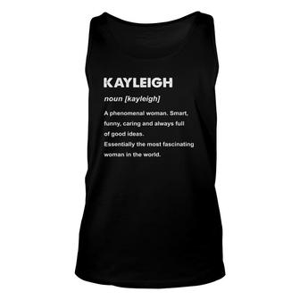 Kayleigh Name Definition Gift Unisex Tank Top | Mazezy AU