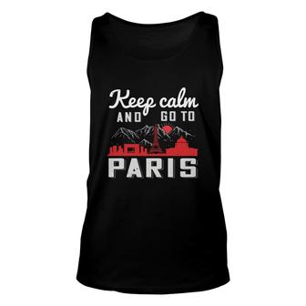 Keep Calm And Go To Paris Unisex Tank Top | Mazezy