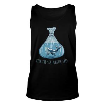 Keep The Sea Plastic Free Save The Planet Environment Ocean Unisex Tank Top | Mazezy