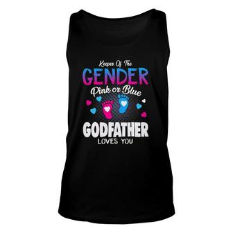 Keeper Of The Gender Pink Or Blue Godfather Loves You Reveal Tank Top | Mazezy