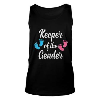 Keeper Of The Gender Baby Announcement Unisex Tank Top | Mazezy