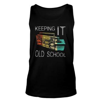 Keeping It Old School Retro Boombox 80S 90S Hip Hop Music Tank Top | Mazezy
