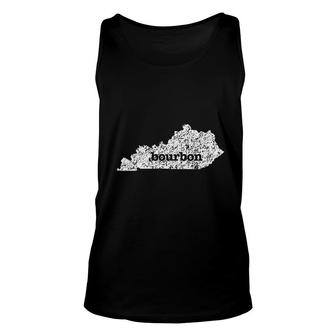 Kentucky Bourbon Love Home State Distressed Graphic Unisex Tank Top | Mazezy