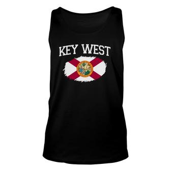 Key West Fl Florida Flag Vintage Usa Sports Men Women Unisex Tank Top | Mazezy