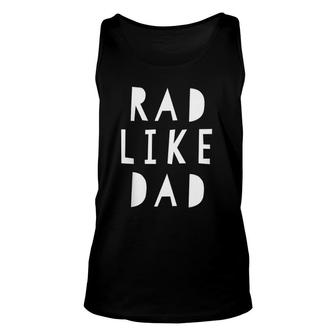 Kids Rad Like Dad Kids Tee Unisex Tank Top | Mazezy