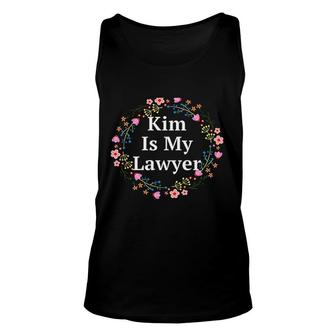 Kim Is My Lawyer Criminal Justice Prison Reform Advocacy Flower Unisex Tank Top - Thegiftio UK