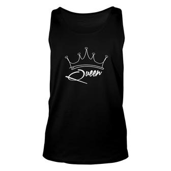 King And Queen Matching Couple Unisex Tank Top | Mazezy