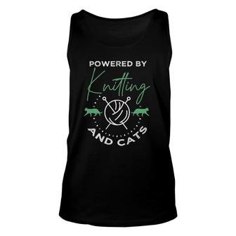 Knitting Funny Cat Lover Quote Knitting Lover Unisex Tank Top | Mazezy