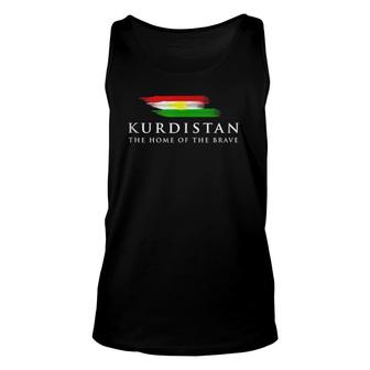 Kurdistan The Home Of The Brave Unisex Tank Top | Mazezy