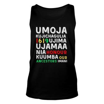 Kwanzaa Seven Principles Afro-American Kwanza Symbols Unisex Tank Top | Mazezy