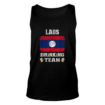 Laos Drinking Team Funny Beer Unisex Tank Top | Mazezy