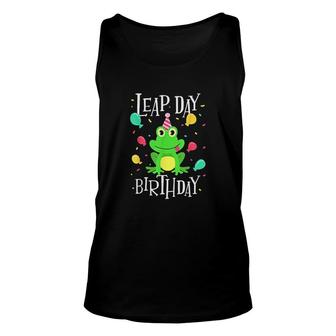 Leap Day 2 Birthday Gift February 29th Leap Year Frog Unisex Tank Top - Seseable