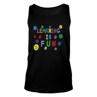 Learning Is Fun Great For Teacher Student Unisex Tank Top | Mazezy UK