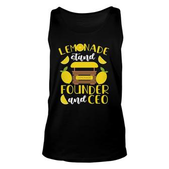 Lemonade Stand Founder And Ceo Unisex Tank Top | Mazezy