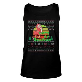 Let’S Go Anti-Biden Christmas Skater Santa Skateboarding Tee Tank Top | Mazezy