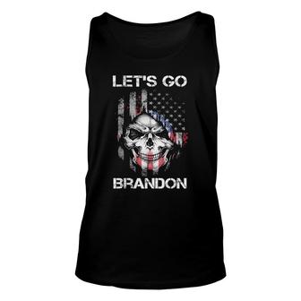 Let’S Go Brandon Chant American Flag Impeach Biden Fjb Tee Unisex Tank Top | Mazezy DE