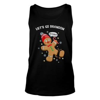 Let’S Go Brandon Gingerbread Man Oh Snap Christmas Cookie Tee Tank Top | Mazezy