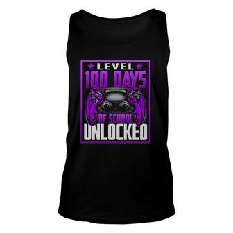 Level 100 Days Of School Unlocked 100Th Back To School Tank Top | Mazezy