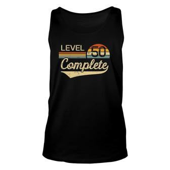 Level 50 Complete 50 Year Wedding Anniversary Him Her Tank Top | Mazezy