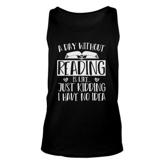 Library Book Nerd Gift Bibliophile Funny Reading Unisex Tank Top | Mazezy