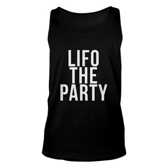 Lifo The Party Funny Accounting Cpa Gift Unisex Tank Top | Mazezy