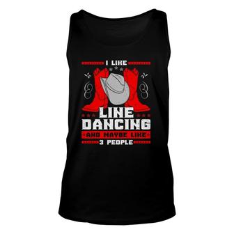 Line Dancing Choreographed Dancer Group Dance Teacher Gift Unisex Tank Top | Mazezy