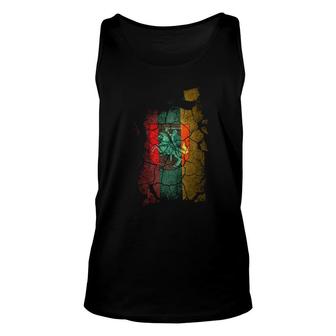 Lithuania Lietuva Flag With Vytis Coat Of Arms Gift Tee Unisex Tank Top | Mazezy