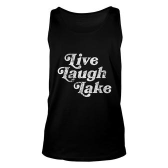 Live Laugh Lake Funny Gifts Unisex Tank Top - Thegiftio UK