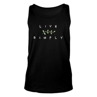 Live Simply Favorable View Of Things Unisex Tank Top | Mazezy