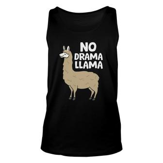 Llama Lover No Drama Llama Alpaca Funny Alpaca Llama Unisex Tank Top | Mazezy