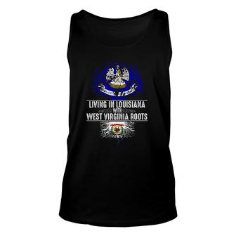 Louisiana Home West Virginia Roots State Tree Gift Unisex Tank Top | Mazezy